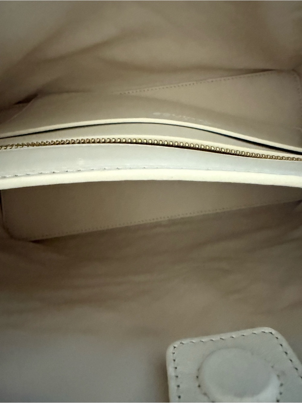 Quince Italian Leather Handwoven Large Satchel Bone - Picture 7 of 7